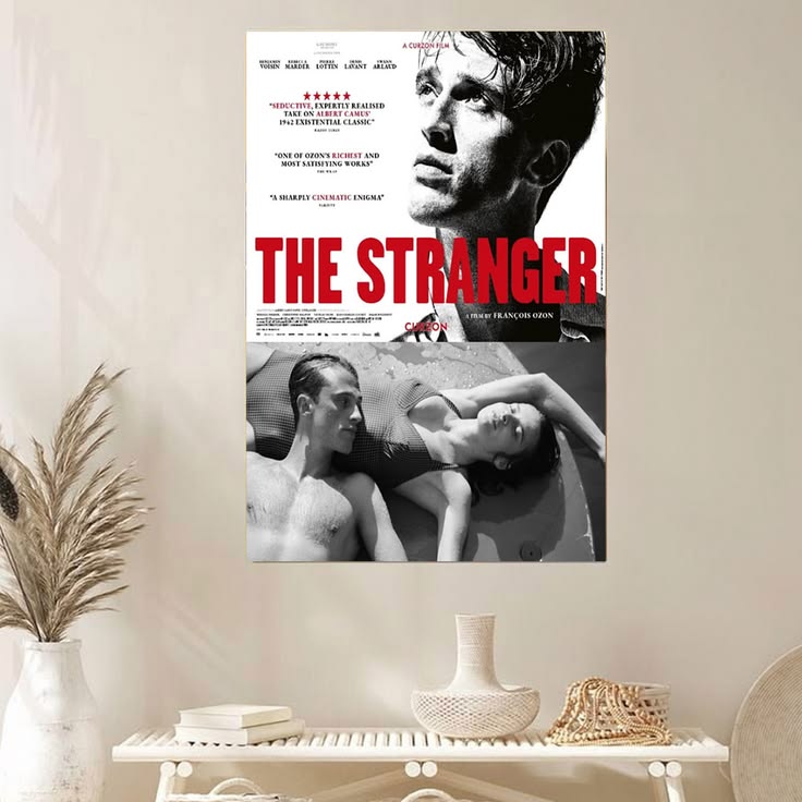 The Stranger 2026 Movie Poster Francois Ozon Crime Drama Film Wall Art Poster Size 24''x36''