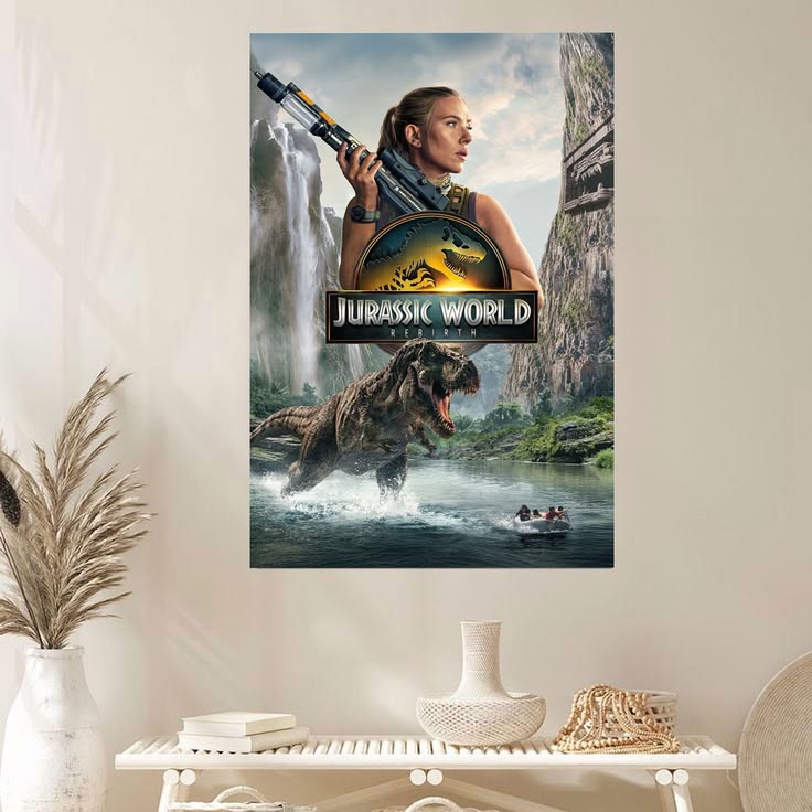 Jurassic World Rebirth Movie Poster Scarlett Johansson Poster Size 24''x36''