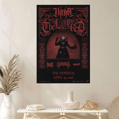 Vana The Lady In Red Tour 2026 Poster Size 24''x36''