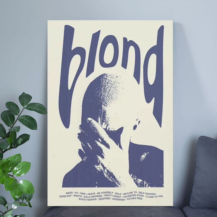 Frank Ocean - Blond Digital Album Poster - Printable Album Cover Wall Art Size 24''x36''