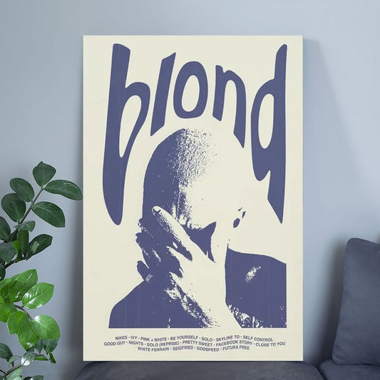 Frank Ocean - Blond Digital Album Poster - Printable Album Cover Wall Art Size 24''x36''