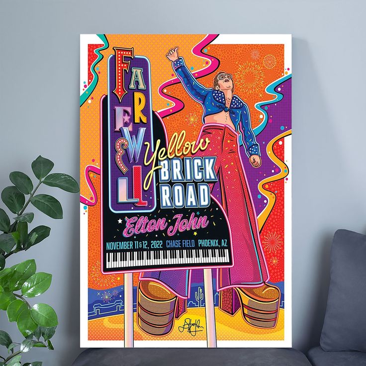 Elton John in Phoenix, AZ on Nov 11-12, 2022 Tour Poster Size 24''x36''