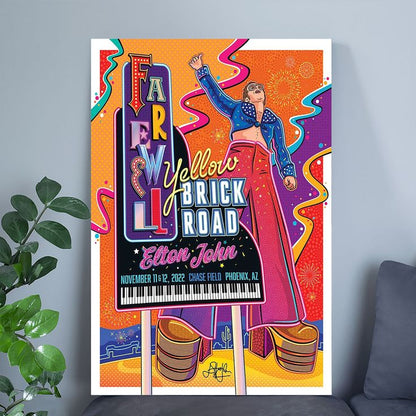 Elton John in Phoenix, AZ on Nov 11-12, 2022 Tour Poster Size 24''x36''