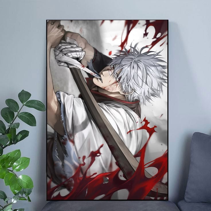 Gintama Poster Sakata Gintoki Poster Size 24''x36''