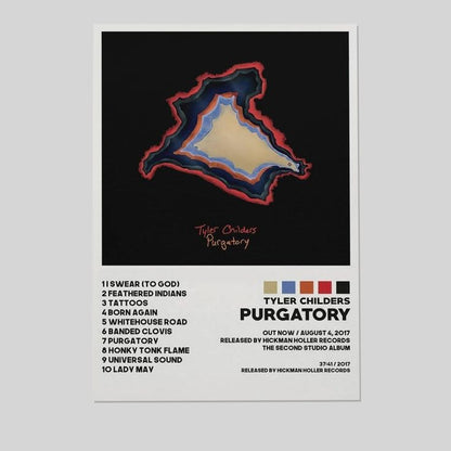 Tyler Childers Purgatory Poster - Album Cover Art for Modern Family Bedroom Decor Size 24''x36''
