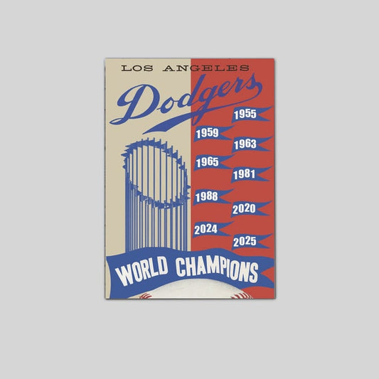 Los Angeles Dodgers 2025 Back to Freeman Ohtani World Series Champion Poster Size 24''x36''