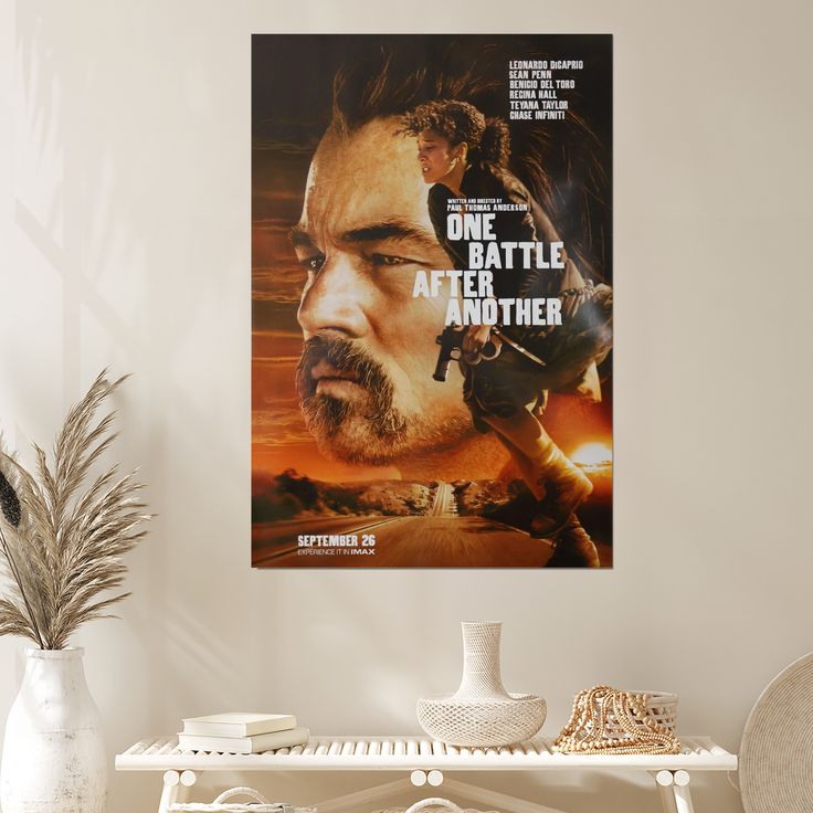 One Battle After Another poster - Le.o.nardo Di.Caprio Size 24''x36''