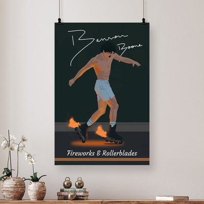 Music Poster- Benson Boone Poster - Vintage Style - Size 24x36