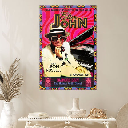 Elton John Poster New Numbered Artist Edition 100 copies Signed David Byrd COA Size 24''x36''