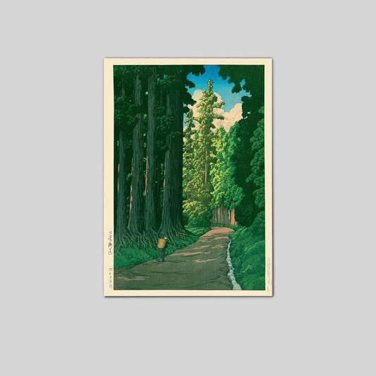 Vintage Japanese Forest Wall Art Poster Full Size 24''x36''