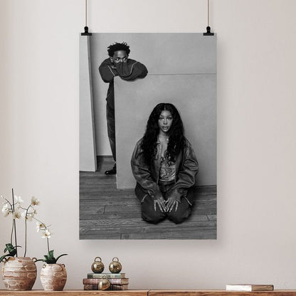 Music Duo Poster - Iconic Hip-Hop and R&B Wall Art, Stylish Print for Fans, Perfect for Bedroom, Studio Size 24''x36''