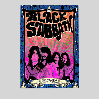 Black Sabbath Tour Reprint Concert Poster Size 24''x36''