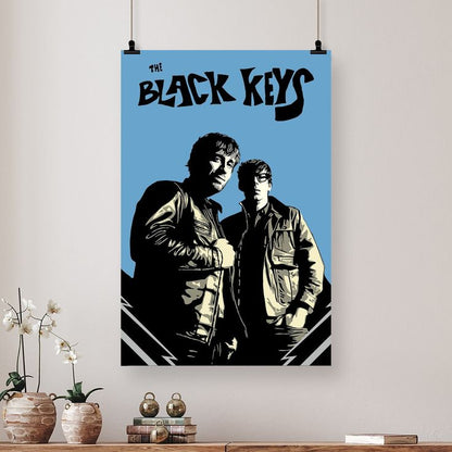 Matte Paper Poster Print The Black Keys - Jackets Retro Style - Size 24''x36''