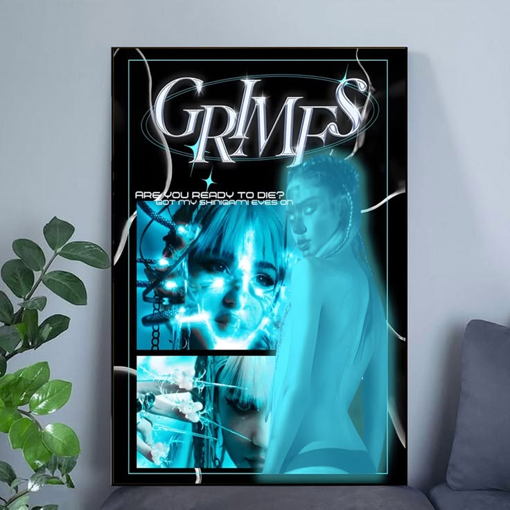 Grimes Claire Boucher Poster Shinigami Eyes Are You Ready to Die? Poster Size 24''x36''