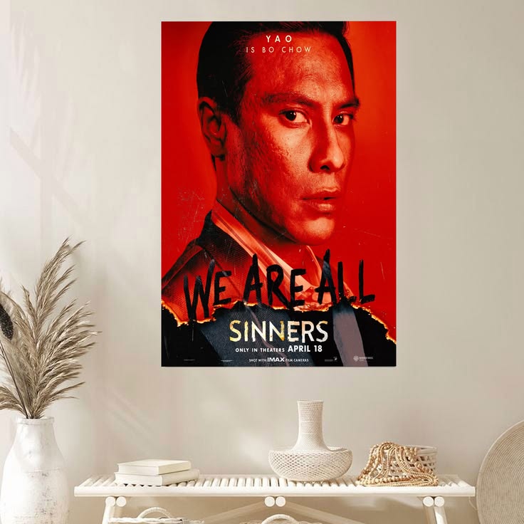 Sinners Movie Poster Michael B Jordan Hailee Steinfeld 3 Poster Size 24''x36''