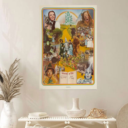 1939 The Wizard Of Oz Movie Poster Dorothy Wicked Witch Tin Man Poster Size 24''x36''