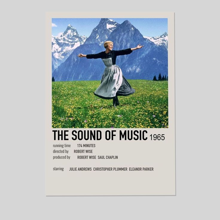 Movie Poster - The Sound of Music Movie Poster - Vintage Style - Size 24x36