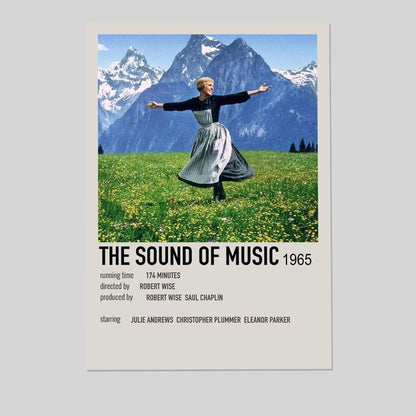 Movie Poster - The Sound of Music Movie Poster - Vintage Style - Size 24x36