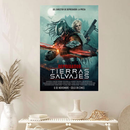 2025 Predator Badlands Movie Poster Elle Fanning First Hunt Poster Size 24''x36''