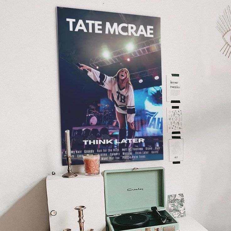 Tate McRae THINK LATER Posters & Prints on Canvas Wall Art Poster for Room Decor Size 24''x36''