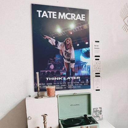 Tate McRae THINK LATER Posters & Prints on Canvas Wall Art Poster for Room Decor Size 24''x36''