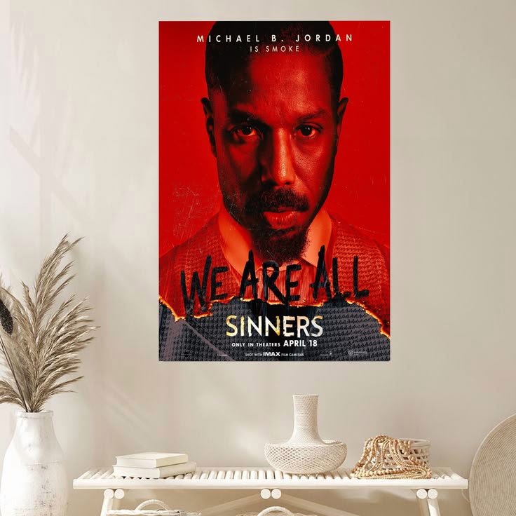 Sinners Movie Poster Michael B Jordan Hailee Steinfeld 5 Poster Size 24''x36''