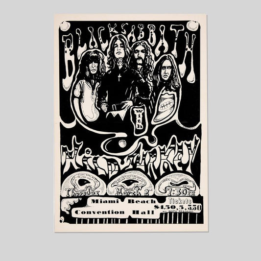 Music Poster- Black Sabbath The Final Show 2025 Poster - Ozzy Osbourne - Vintage Style - Size 24x36