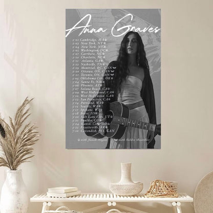 Anna Graves On Tour 2026 Music Poster Size 24''x36''