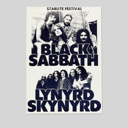 Music Poster Black Sabbath CONCERT POSTER Size 24''x36''