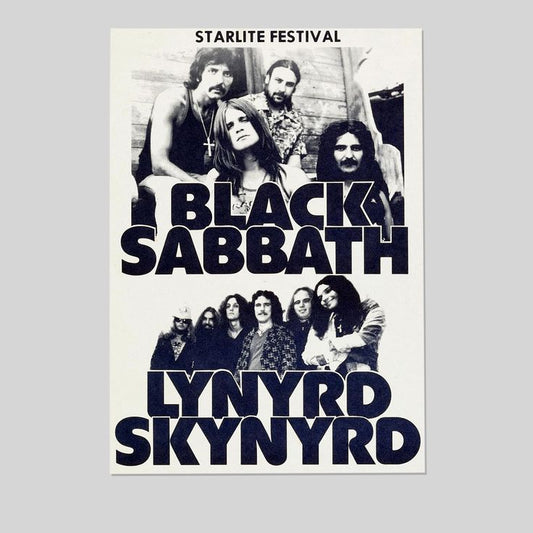 Music Poster Black Sabbath CONCERT POSTER Size 24''x36''