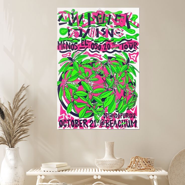 Minus The Bear Orlando Florida October 21 2025 Poster Home Decor, Wall Art Size 24''x36''