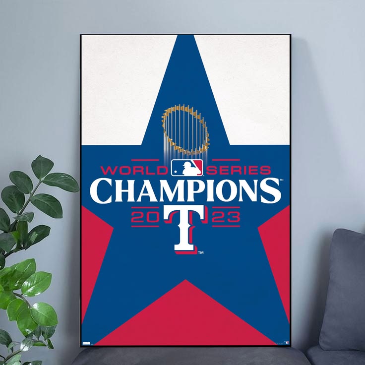 Texas Rangers - 2023 World Series Team Logo - Poster Size 24''x36''