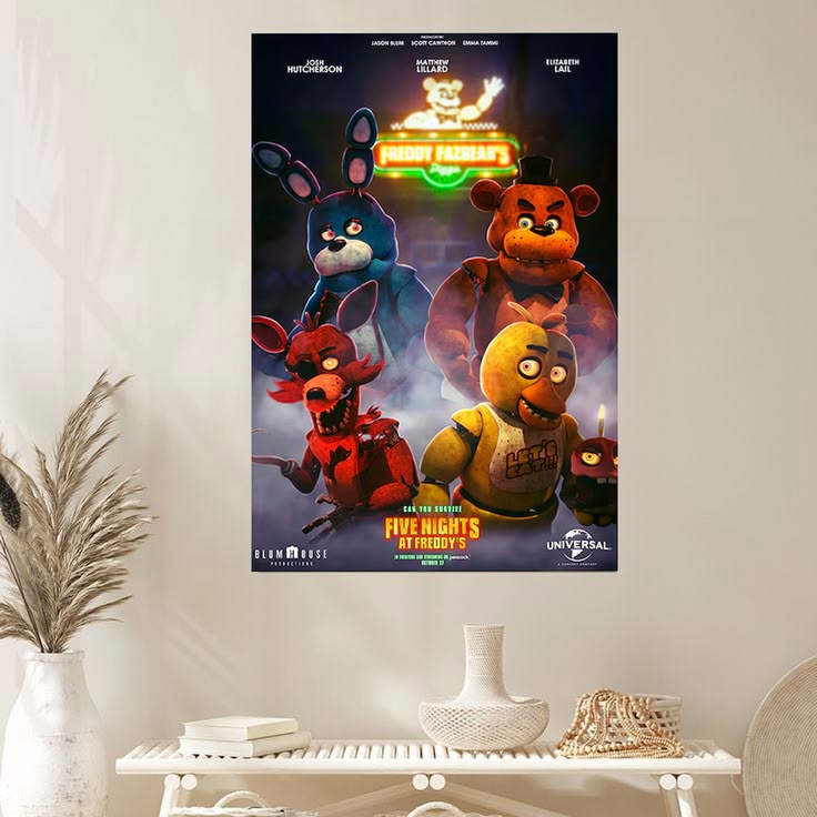 Five Nights at Freddy's 2 Movie Poster Vintage Movie Poster Size 24''x36''