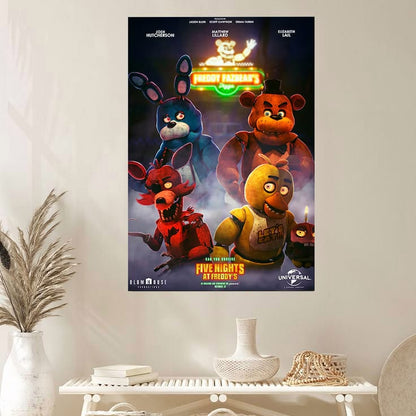 Five Nights at Freddy's 2 Movie Poster Vintage Movie Poster Size 24''x36''