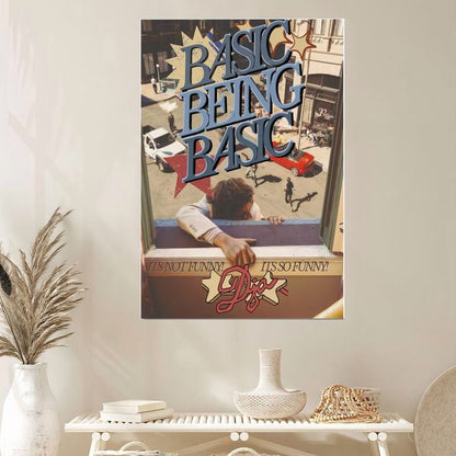 Vintage Poster- Djo Basic Being Basic Rolled Poster Full Size 24''x36''