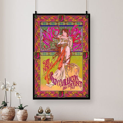 NMR Bob Masse Poster - Janis Joplin/Live in San Francisco Size 24''x36''