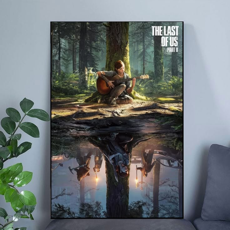 The Last of Us Part II Poster - Forest Reflection Scene Poster Size 24''x36''