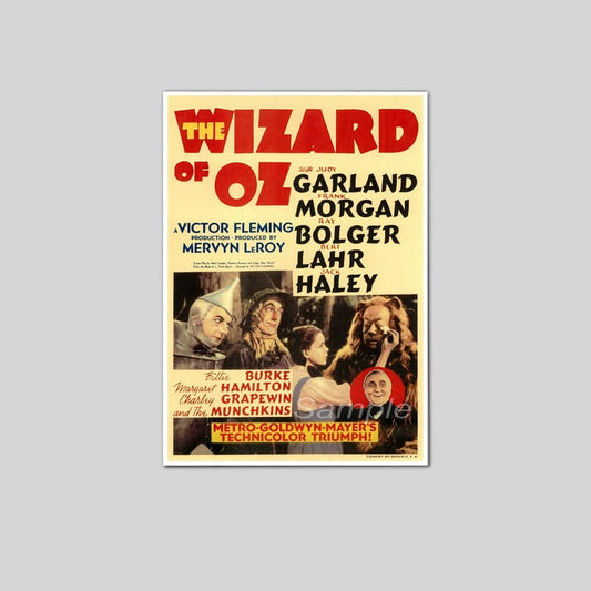 VINTAGE 1939 THE WIZARD OF Oz Poster Size 24''x36''