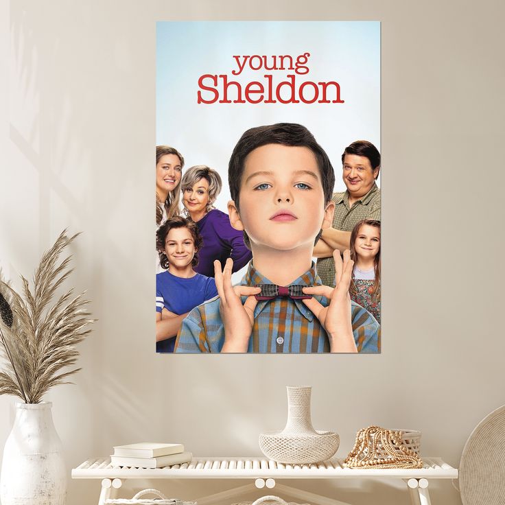 Generic Movie Young Sheldon Cover Poster Wall Poster Art Canvas Printing Gift Office Bedroom Aesthetic Poster Size 24''x36''
