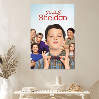 Generic Movie Young Sheldon Cover Poster Wall Poster Art Canvas Printing Gift Office Bedroom Aesthetic Poster Size 24''x36''