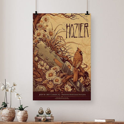 Music Poster- Hoz.ier Concert at Camden, NJ 15 July 2025 Poster - Vintage Style - Size 24x36