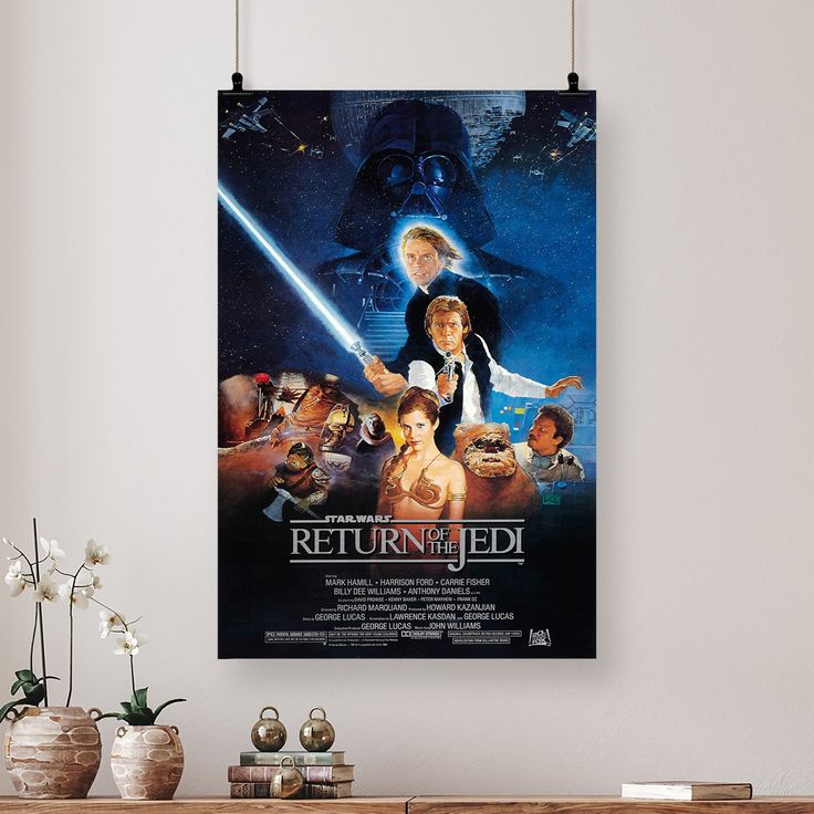 Star Wars: Return Of The Jedi - One Sheet 3 Wall Poster Retro Style - Size 24''x36''