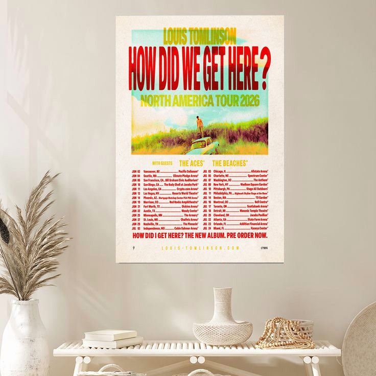 The Beaches How Did We Get Here North America Tour 2026 Size 24''x36''