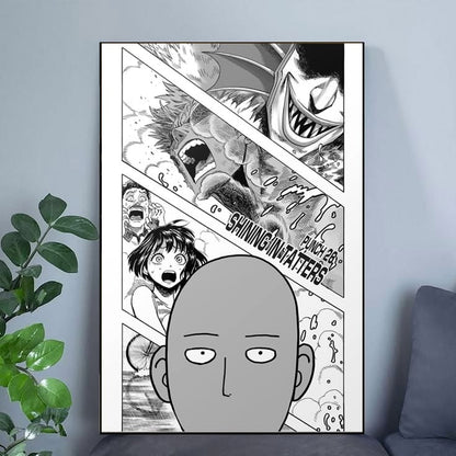 Saitama Anime Poster Home Decor Poster Size 24''x36''
