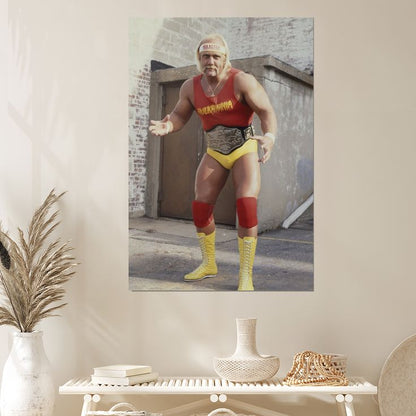 Hulk Hogan championship belt 1980s 5 2025 Size 24''x36''