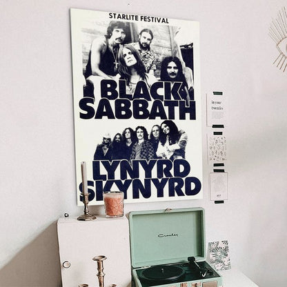 Music Poster Black Sabbath CONCERT POSTER Size 24''x36''