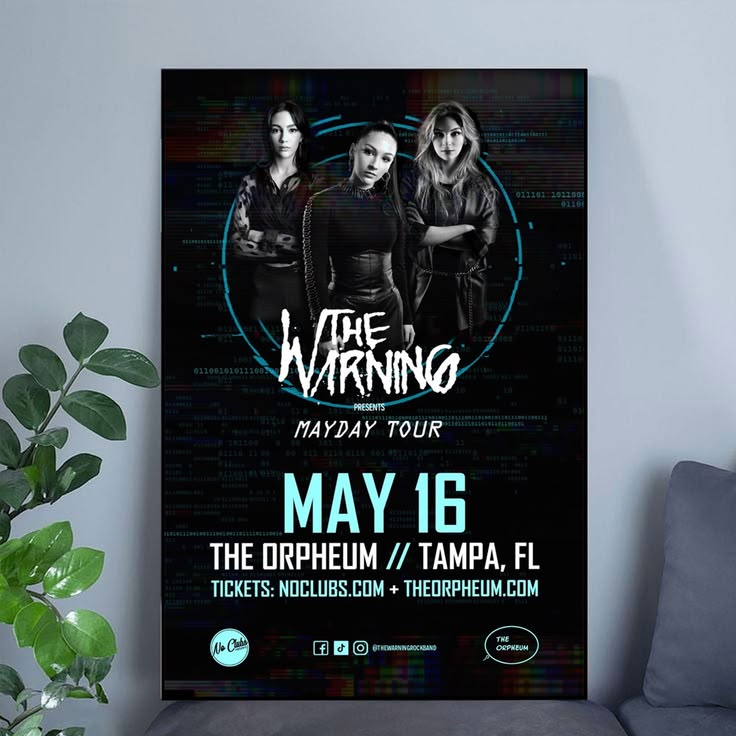 The Warning Concert Poster 05.16.22 Size 24''x36''