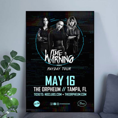 The Warning Concert Poster 05.16.22 Size 24''x36''