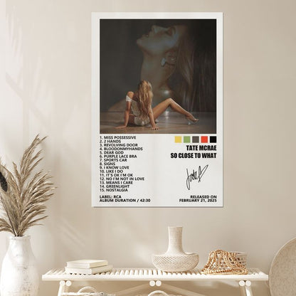 Tate Poster McRae So Close to What Music Album Cover Posters for Room Size 24''x36''