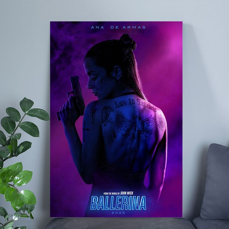 BALLERINA MOVIE POSTER 2025- INTL Advance - Ana De Armas - Keanu Reeves - Size 24''x36''